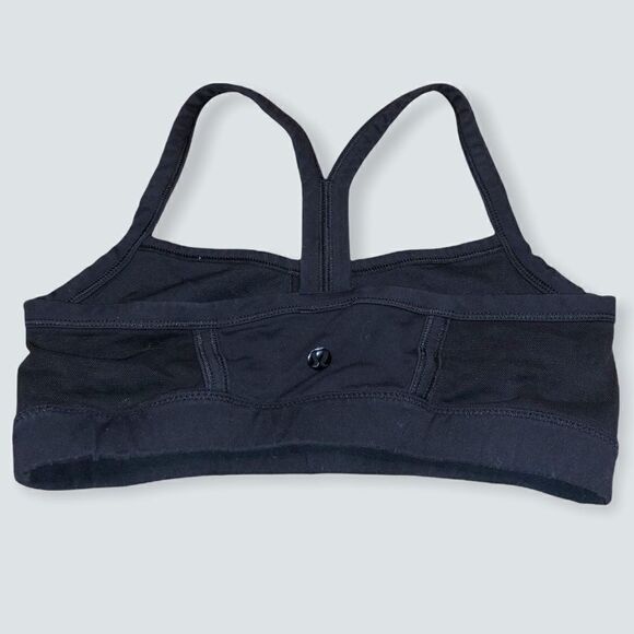 Lululemon Pump It Up Sports Bra Mint Moment Black Stripe Mesh Panels Yoga Run 4 - Picture 7 of 7